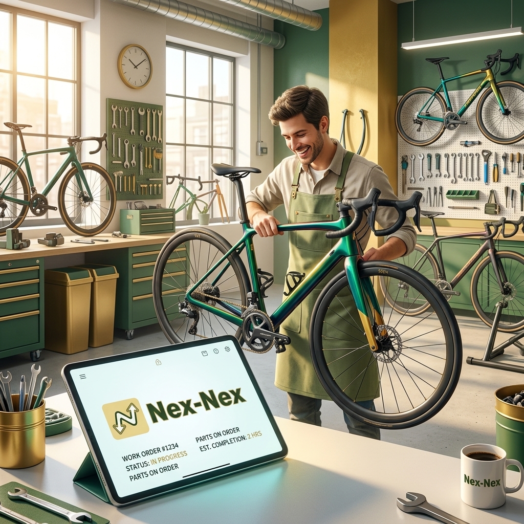 Optimizează-ți atelierul de biciclete cu asistentul AI Nex-Nex!